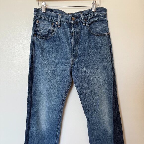 Levis Big E 501 XX Selvedge denim jeans with contrast side hem 30x30 - Picture 1 of 6